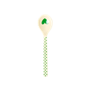 RICE - Cuillère à café - Imprimé coeur - Vert