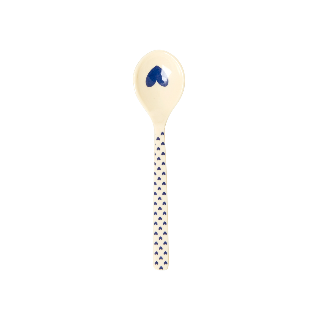 RICE - Cuillère à café - Imprimé coeur - Bleu Marine
