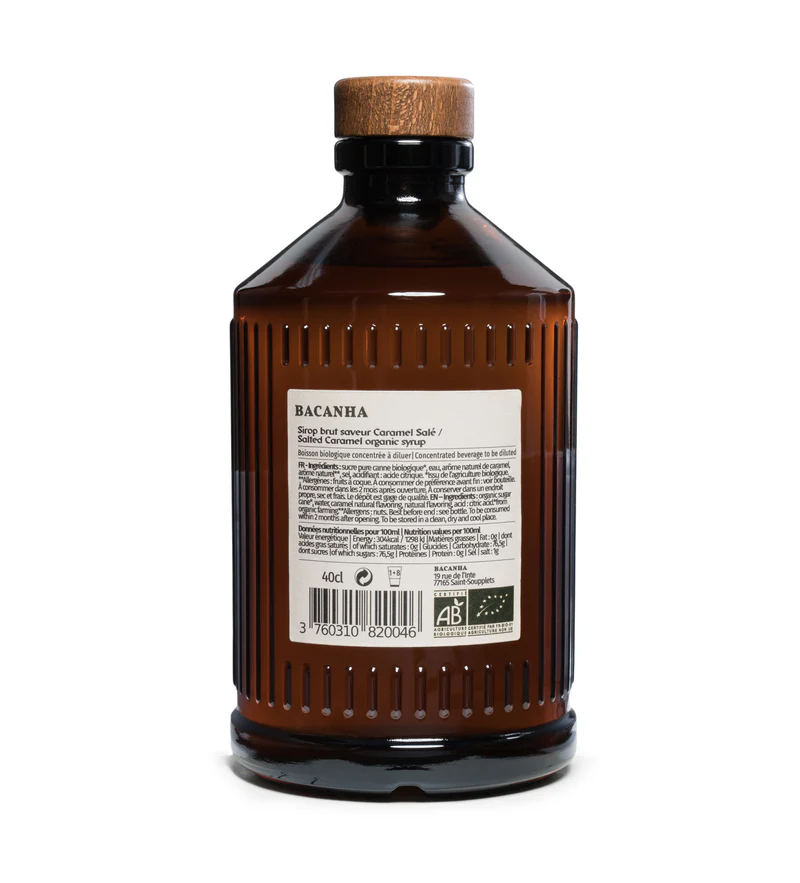
BACANHA - Sirop Caramel Salé Brut - Biologique - 400 ml