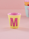 RICE - Lettre "M" Rose - Gobelet 250 ML - MEDIUM 
