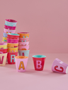 RICE - Lettre "M" Rose - Gobelet 250 ML - MEDIUM 