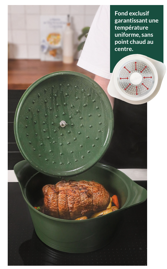 COOKUT - Cocotte 24 CM SAUGE (Vert Clair)