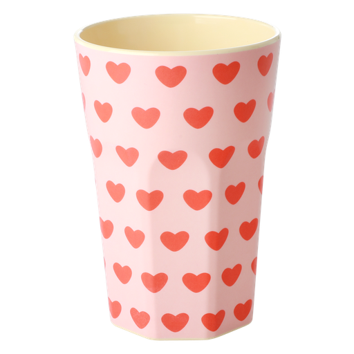RICE - Gobelet 400 ML - GRAND - Coeur rose   